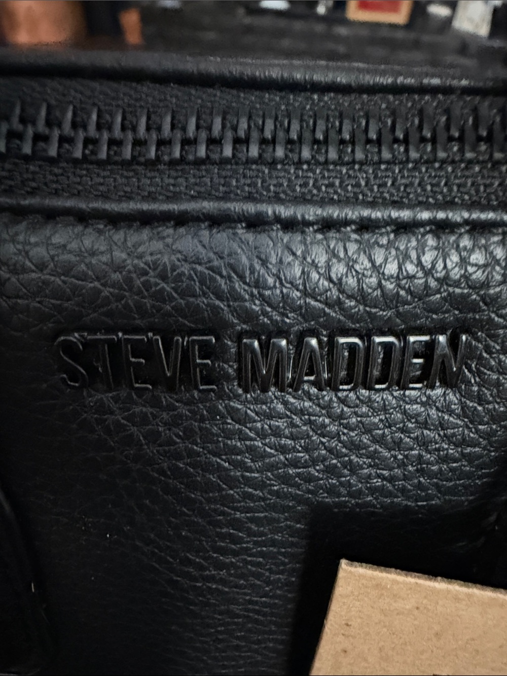 Steve Madden Black Pebbled Leather Mini Barrel  w/Strap and coin purse new - Picture 5 of 13